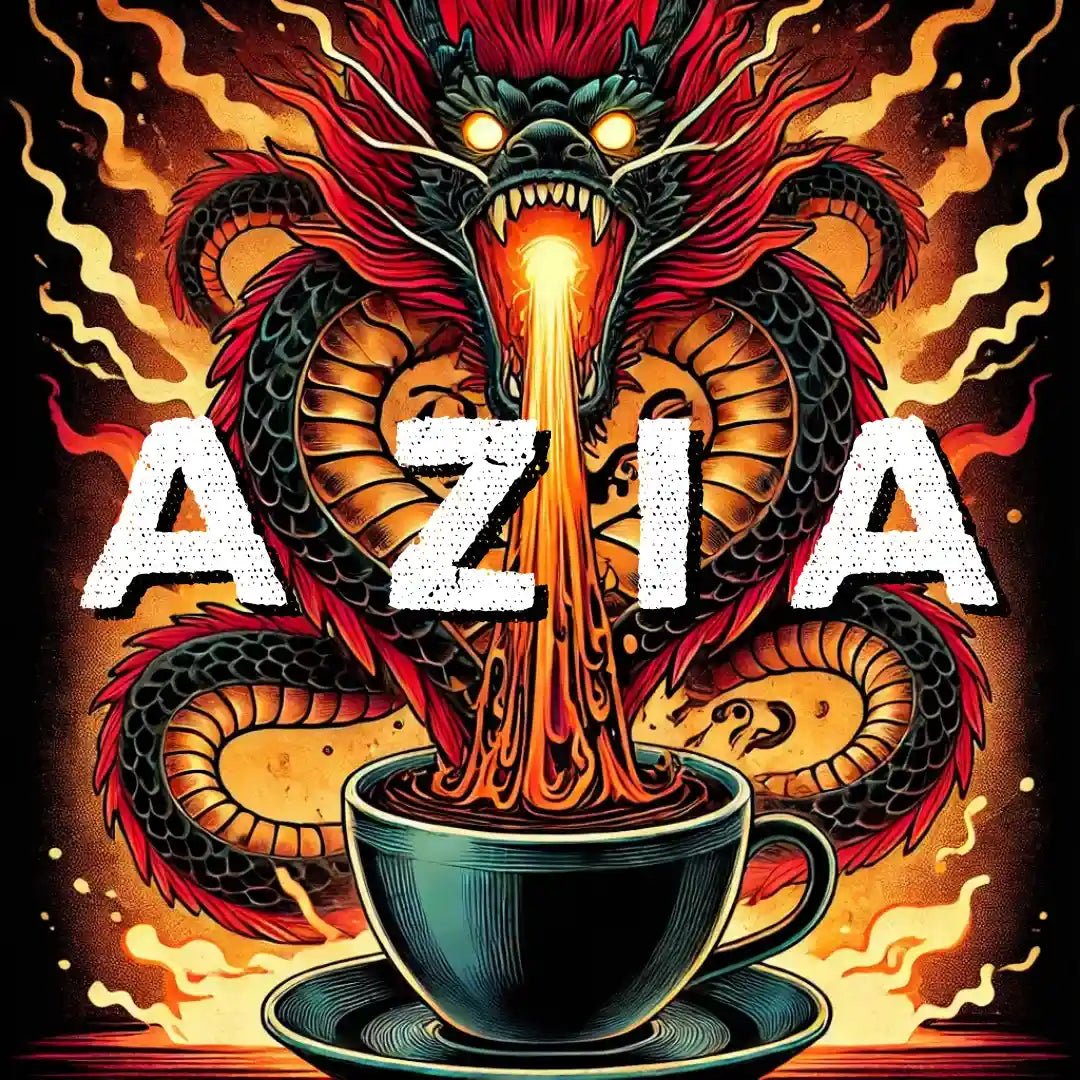 Imagem de um dragão simbolizando a sensação de azia causada pelo consumo excessivo de café.