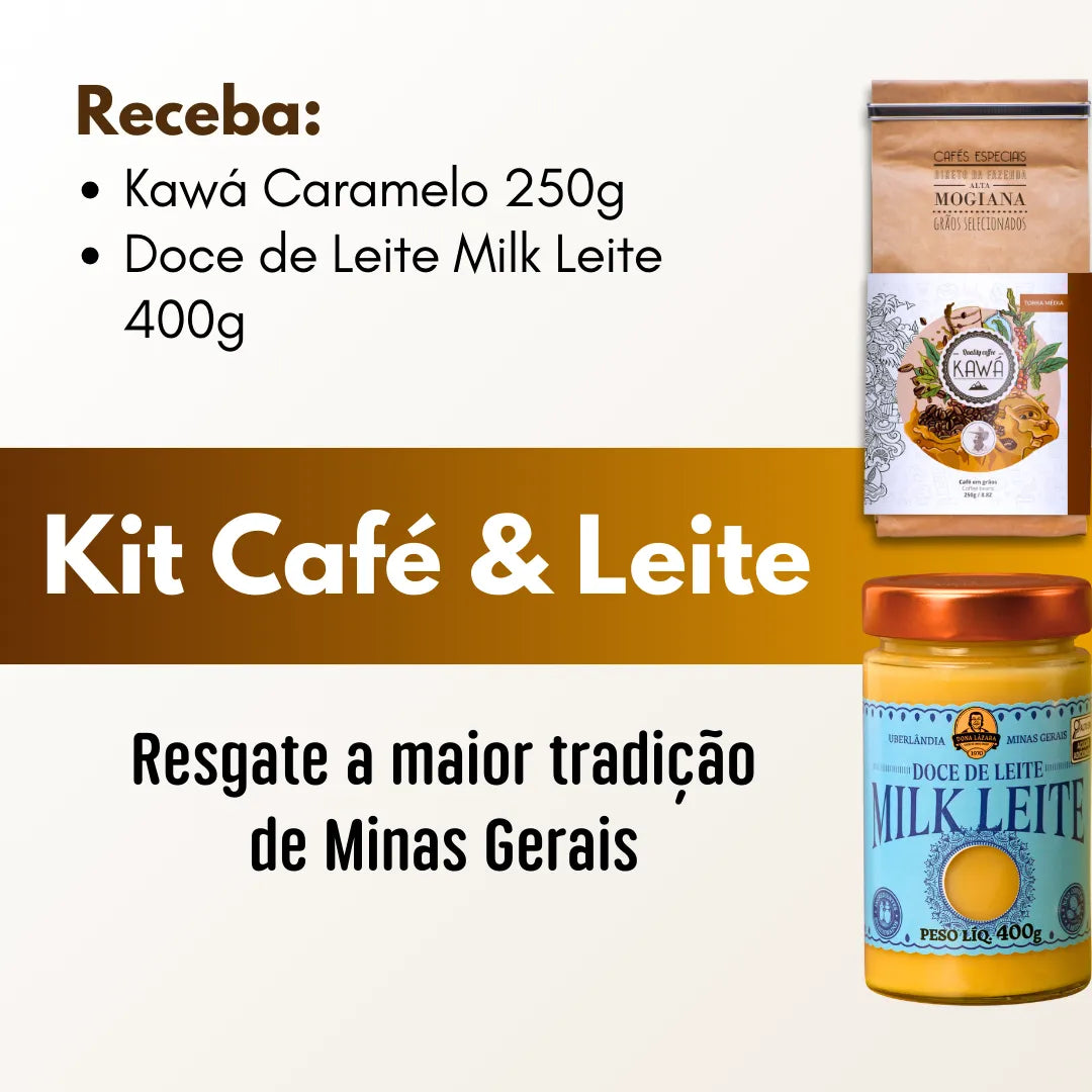 O que vem no Kit Café & Leite.