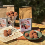Embalagem de café 100% arábica Trufa de Chocolate com trufas polvilhadas em cacau